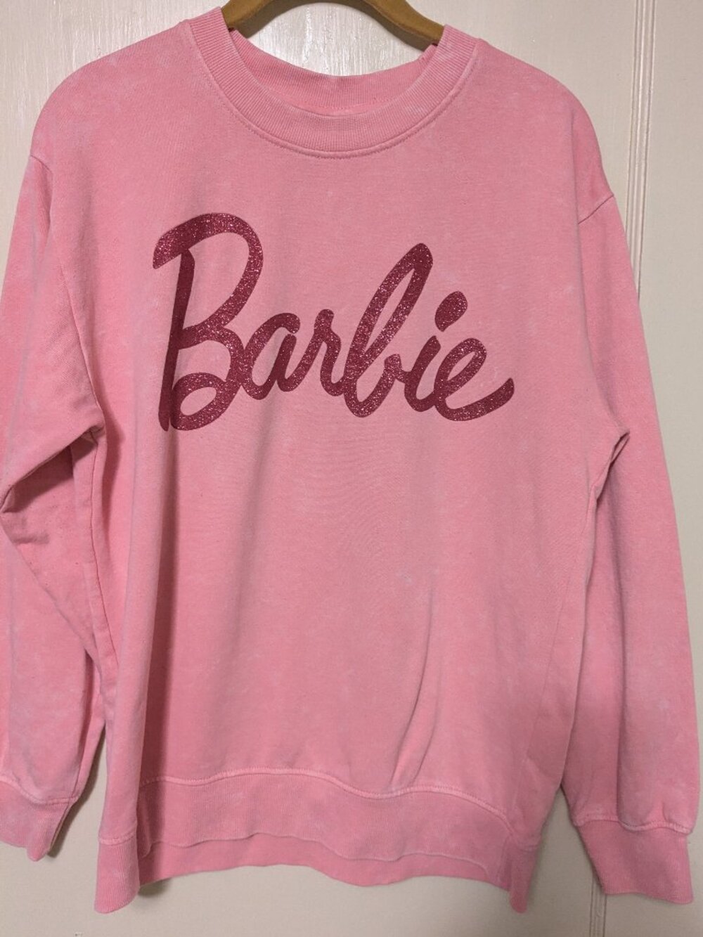 Barbie Pink Pullover Sweatshirt Size M